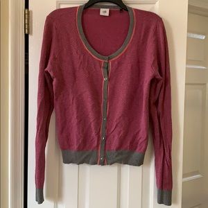 Cabi pink, orange and gray cardigan
